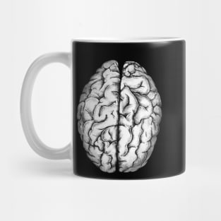 Brain human anatomy,vintage style, mental, watercolor Mug